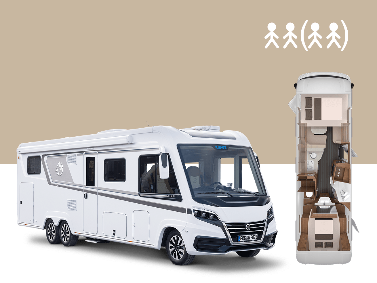 Kategorie COMFORT PLUS – Integrierte für 2–4 Personen