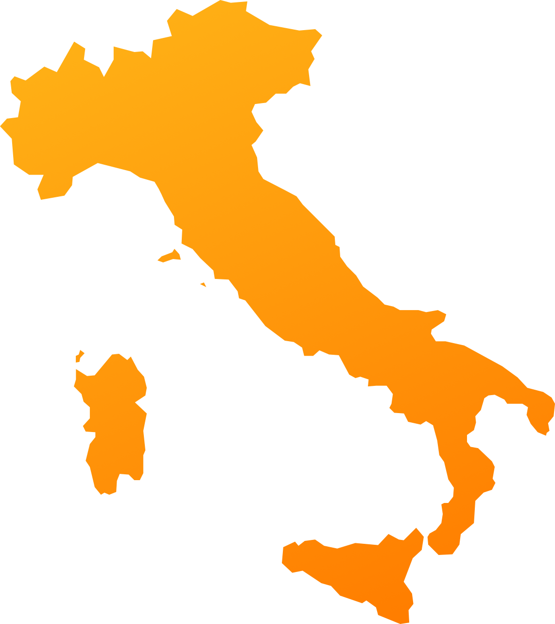 Map of Italy – Hier finden Sie unsere Mietstationen